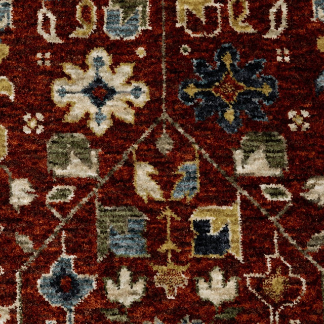 Oriental Weavers Sphinx Aberdeen 006R1 Red/ Multi Rugs.