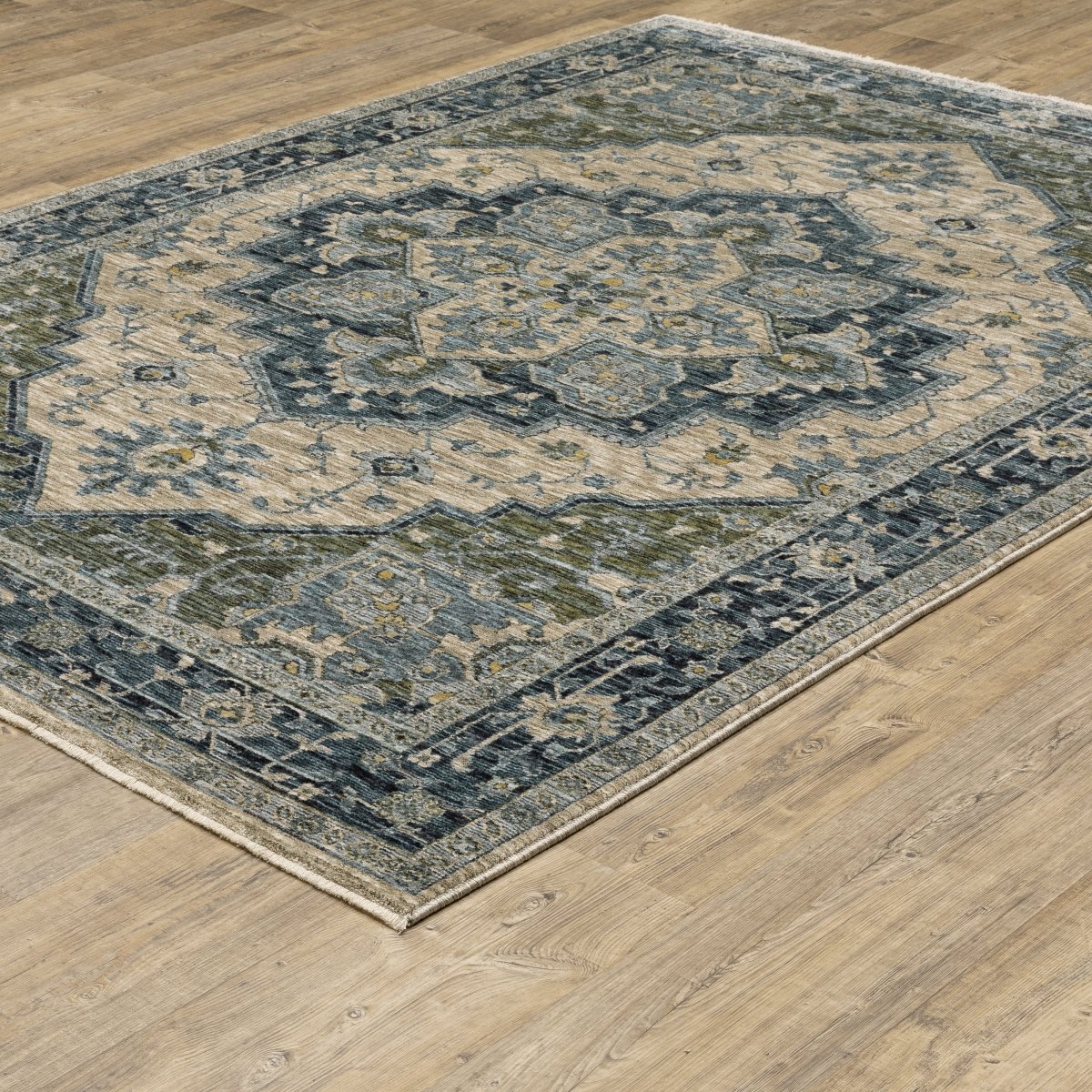 Oriental Weavers Sphinx Aberdeen 051G1 Blue/ Beige Rugs.