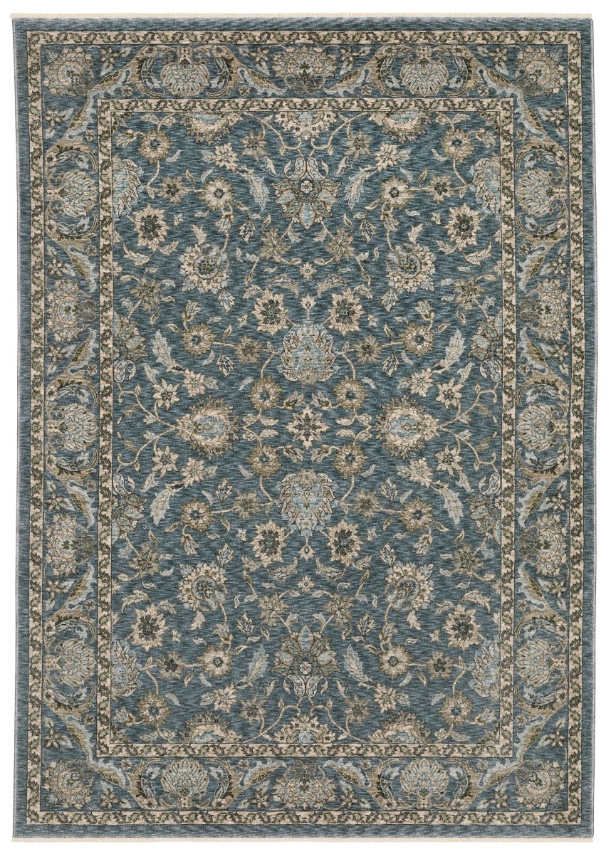 Oriental Weavers Sphinx Aberdeen 070H1 Blue/ Beige Rug.