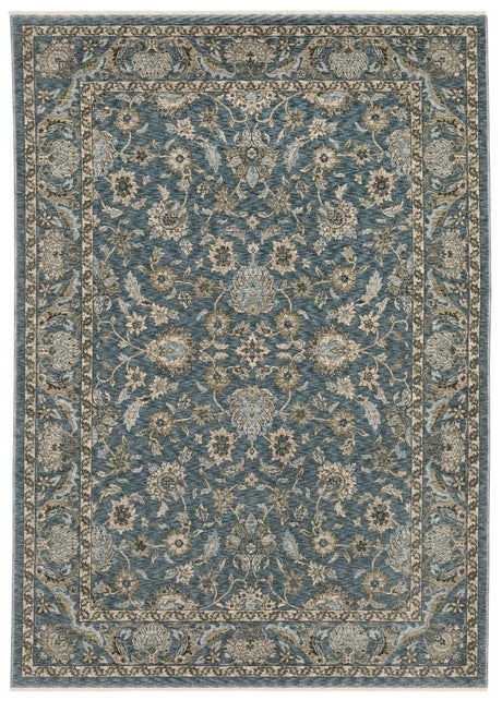 Oriental Weavers Sphinx Aberdeen 070H1 Blue/ Beige Rug.