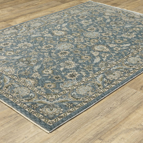 Oriental Weavers Sphinx Aberdeen 070H1 Blue/ Beige Rug.