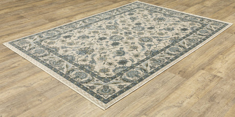 Oriental Weavers Sphinx Aberdeen 070I1 Beige/ Blue Rug - Oriental Weavers Sphinx - a070i1060092st