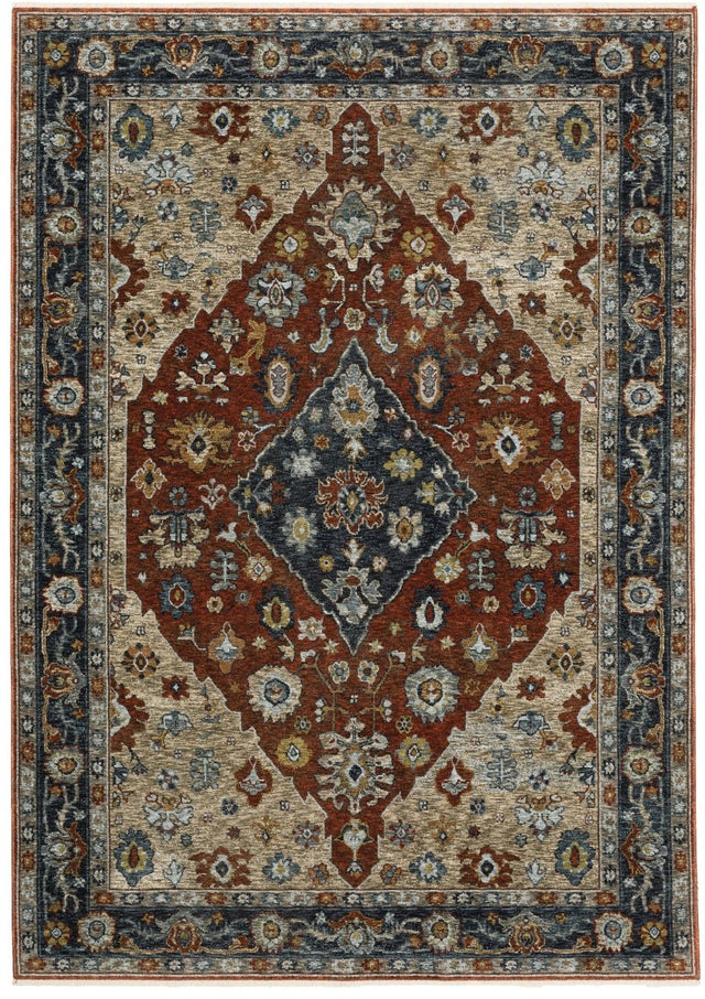 Oriental Weavers Sphinx Aberdeen 1143H Red/ Blue Rugs.