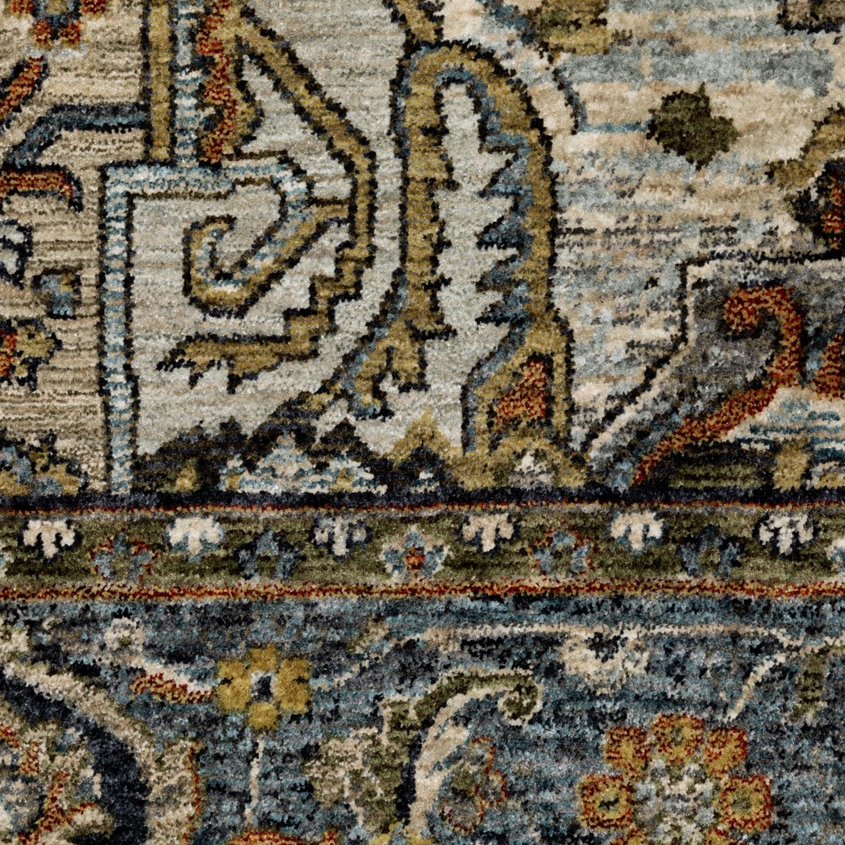 Oriental Weavers Sphinx Aberdeen 1144Q Blue/ Blue Rugs.