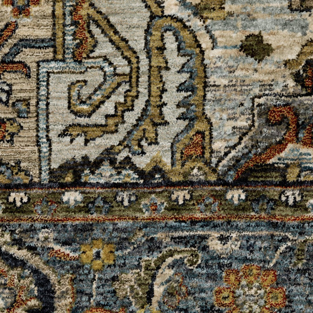 Oriental Weavers Sphinx Aberdeen 1144Q Blue/ Blue Rugs.