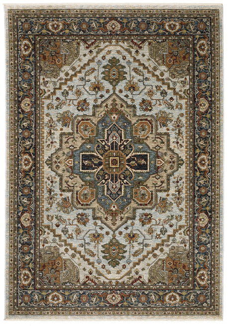 Oriental Weavers Sphinx Aberdeen 1144W Ivory/ Blue Rugs - Oriental Weavers Sphinx - a1144w060092st