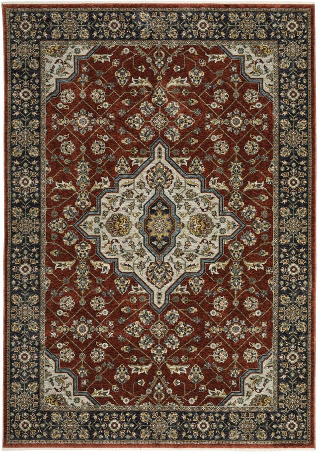 Oriental Weavers Sphinx Aberdeen 4151R Red/ Blue Rugs.