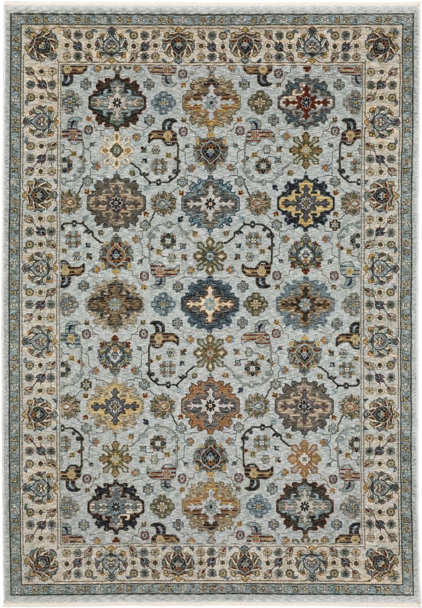 Oriental Weavers Sphinx Aberdeen 561W1 Blue/ Ivory Rugs.