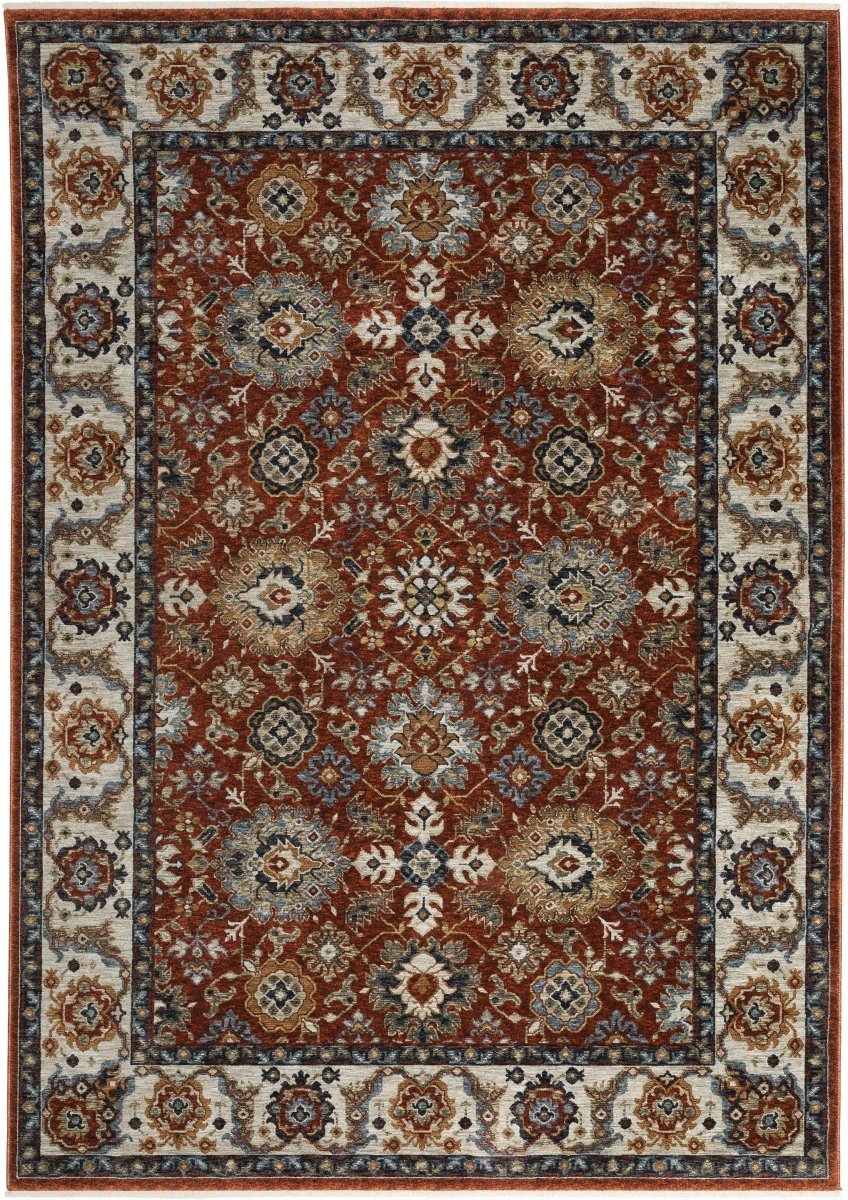 Oriental Weavers Sphinx Aberdeen 562R1 Red/ Ivory Rugs.