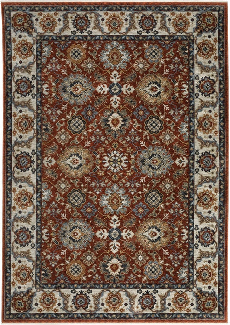 Oriental Weavers Sphinx Aberdeen 562R1 Red/ Ivory Rugs.