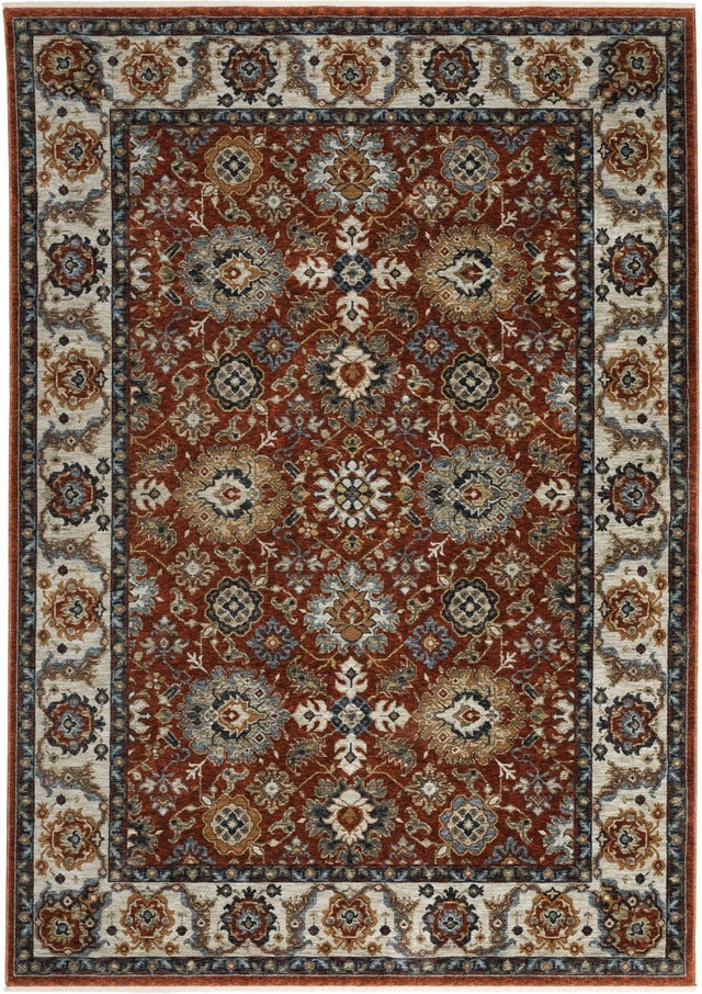 Oriental Weavers Sphinx Aberdeen 562R1 Red/ Ivory Rugs.