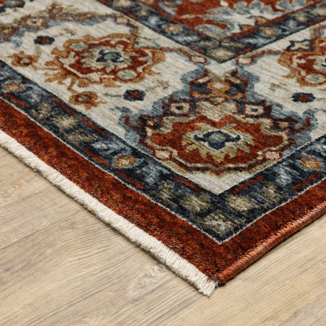 Oriental Weavers Sphinx Aberdeen 562R1 Red/ Ivory Rugs.