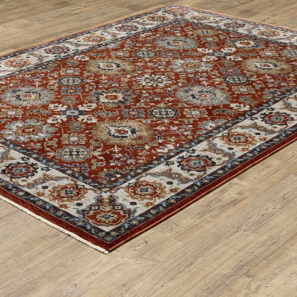 Oriental Weavers Sphinx Aberdeen 562R1 Red/ Ivory Rugs.