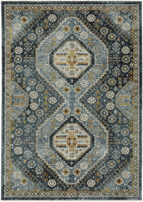 Oriental Weavers Sphinx Aberdeen 7150B Blue/ Gold Rugs.