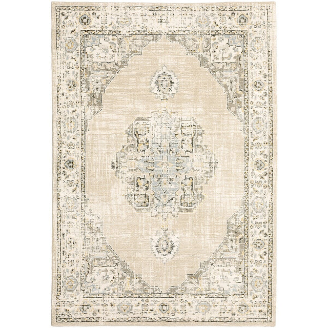Oriental Weavers Sphinx Andorra 303D Beige / Ivory Rugs.
