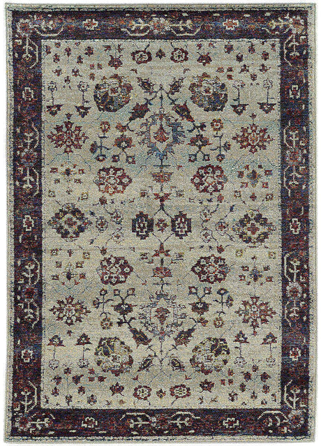 Oriental Weavers Sphinx Andorra 6842D Stone / Red Rugs.