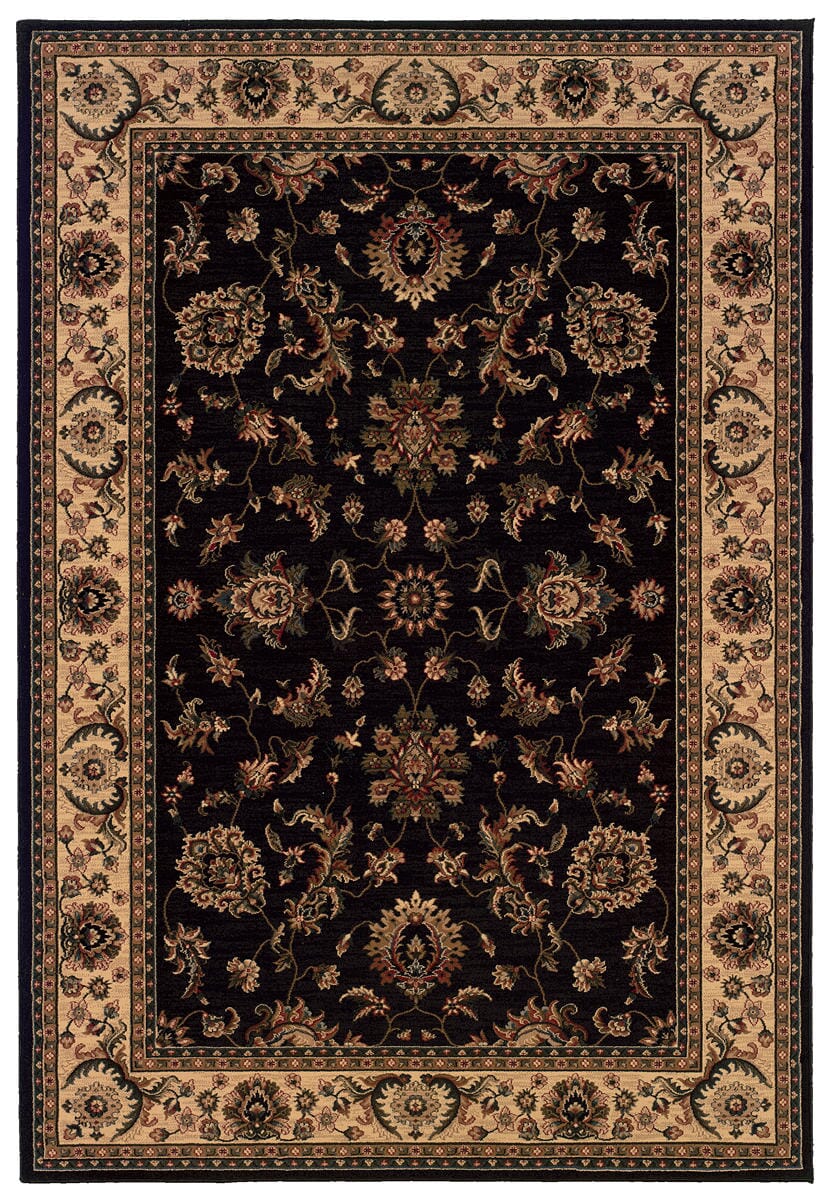 Oriental Weavers Sphinx Ariana 311k3 Black / Ivory Rugs.