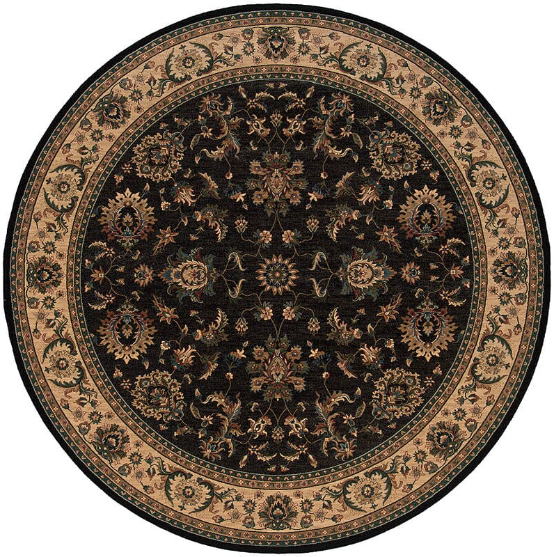 Oriental Weavers Sphinx Ariana 311k3 Black / Ivory Rugs.