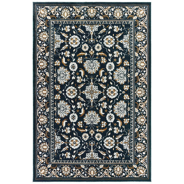 Oriental Weavers Sphinx Bowen 534L Navy / Gold Rugs.
