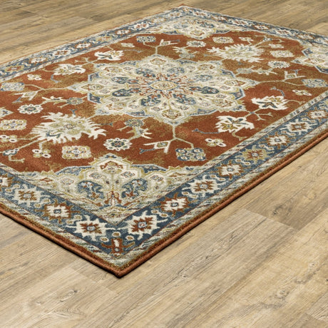 Oriental Weavers Sphinx Branson Br04A Rust/ Beige Rugs.