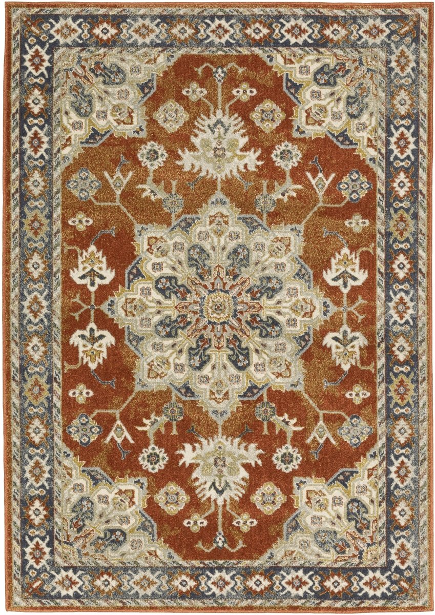 Oriental Weavers Sphinx Branson Br04A Rust/ Beige Rugs.