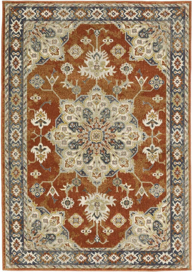 Oriental Weavers Sphinx Branson Br04A Rust/ Beige Rugs.
