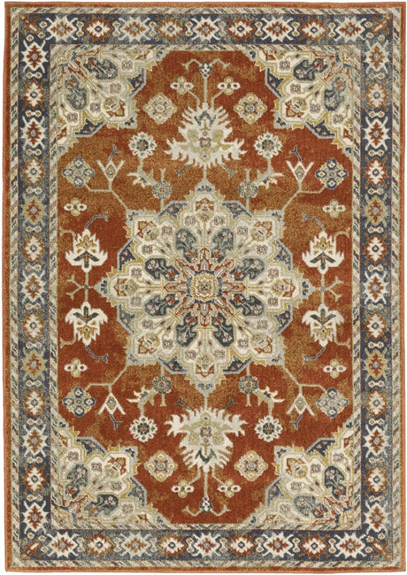 Oriental Weavers Sphinx Branson Br04A Rust/ Beige Rugs.