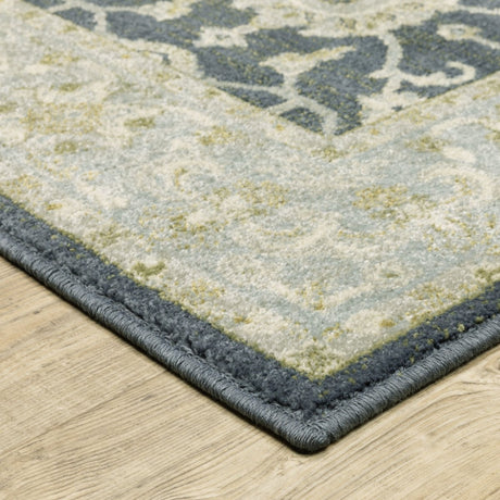 Oriental Weavers Sphinx Branson Br05A Blue/ Ivory Rugs.