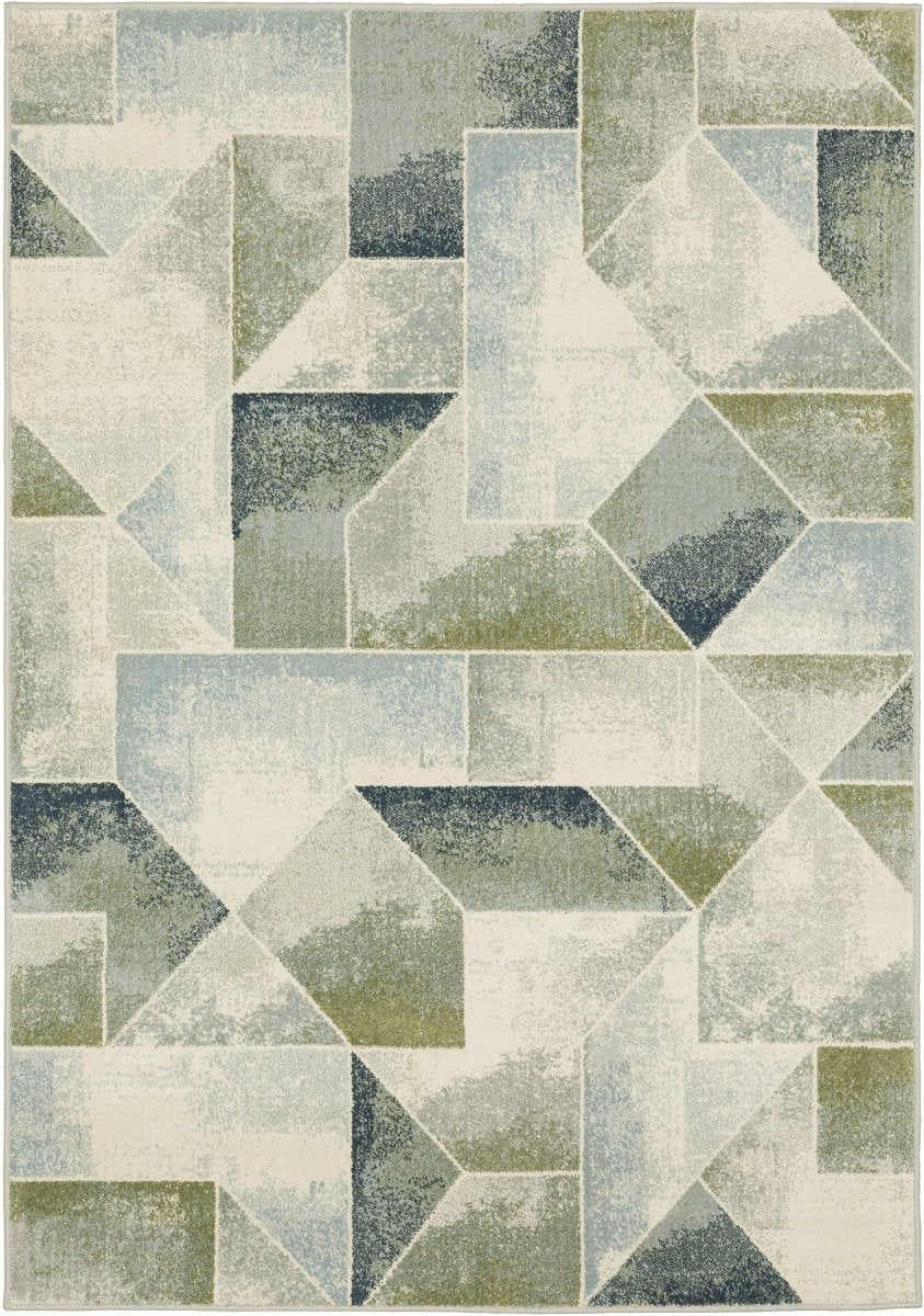 Oriental Weavers Sphinx Branson Br10A Blue/ Green Rugs.