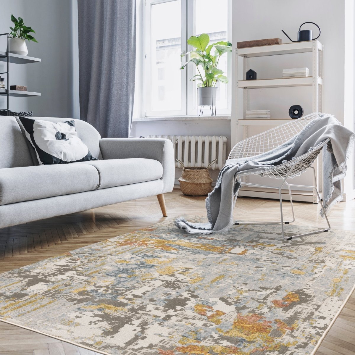 Oriental Weavers Sphinx Caravan 1340W Beige/ Blue Rugs.