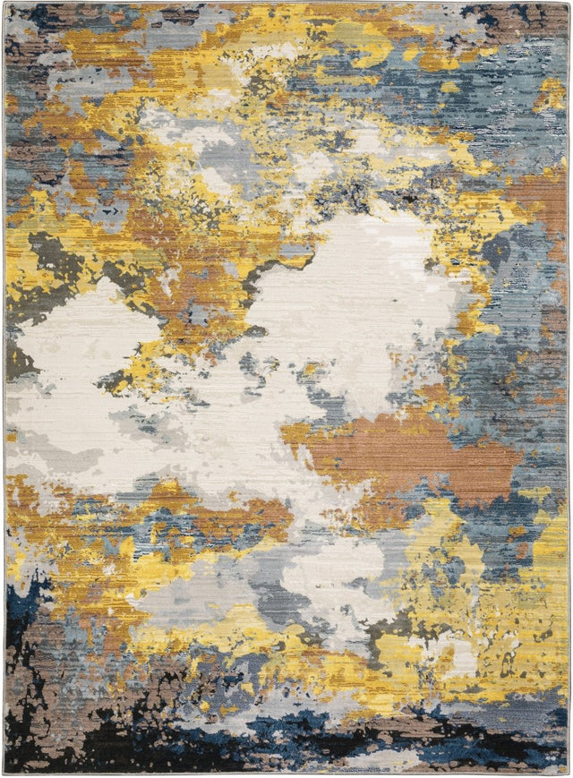 Oriental Weavers Sphinx Caravan 530V8 Yellow/ Blue Rugs.