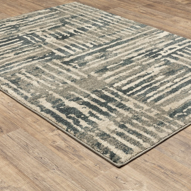 Oriental Weavers Sphinx Carson 0745C Blue/ Beige Rugs.