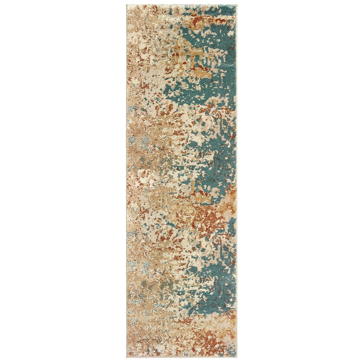 Oriental Weavers Sphinx Carson 9654B Blue / Orange Rugs.