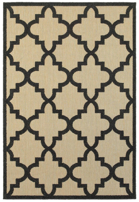 Oriental Weavers Sphinx Cayman 660N9 Sand / Charcoal Rugs.