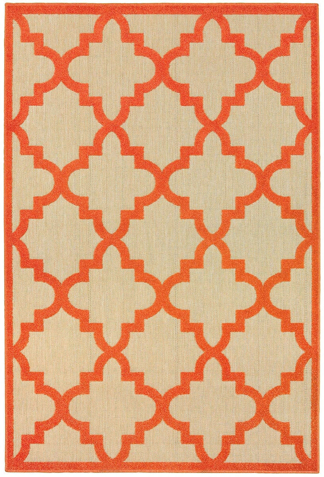 Oriental Weavers Sphinx Cayman 660O9 Sand / Orange Rugs.