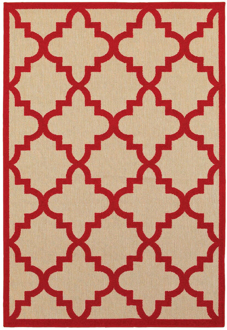 Oriental Weavers Sphinx Cayman 660R9 Sand / Red Rugs.