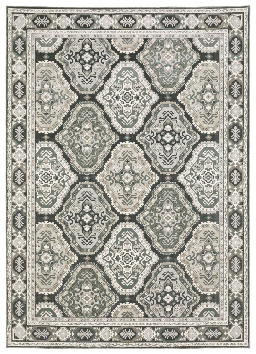 Oriental Weavers Sphinx Ellington Ell04 Grey/ Grey Rug.