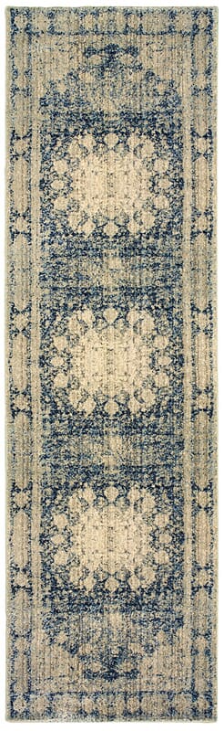 Oriental Weavers Sphinx Empire 4445S Ivory / Blue Rugs.