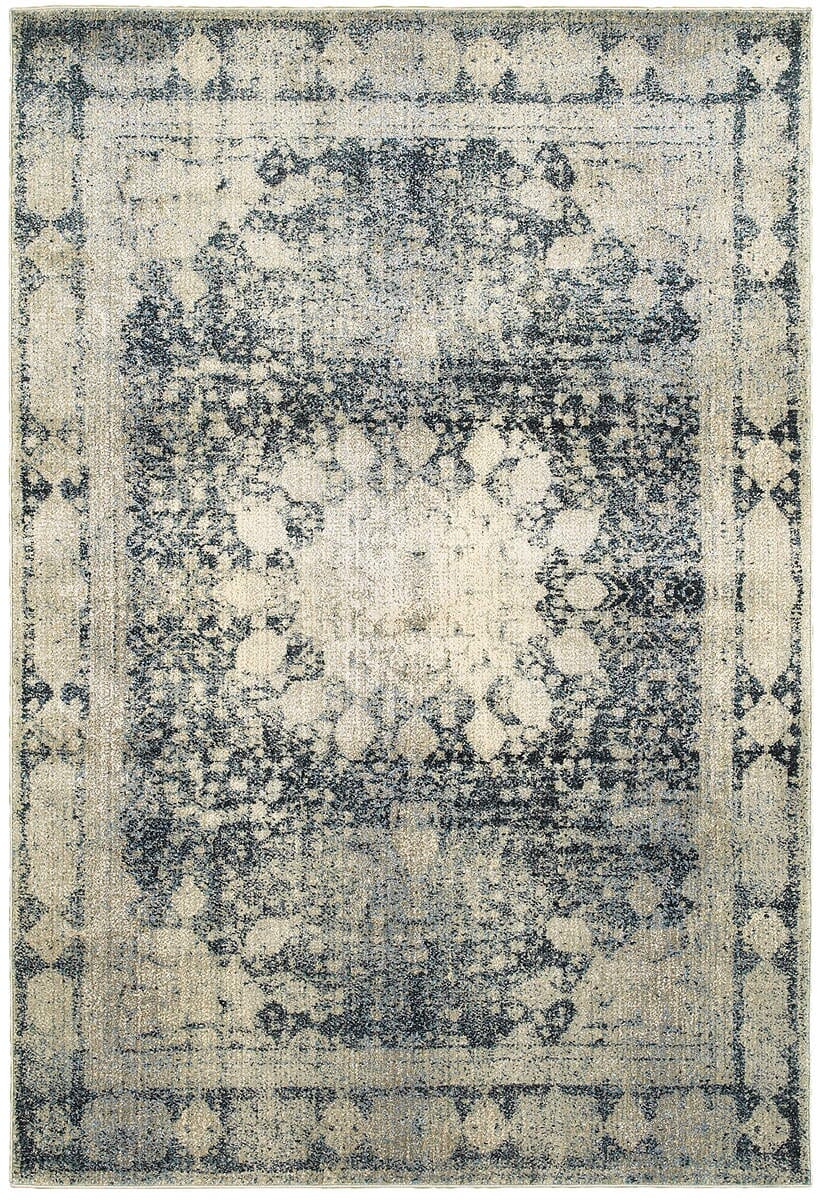 Oriental Weavers Sphinx Empire 4445S Ivory / Blue Rugs.