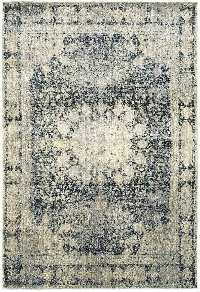 Oriental Weavers Sphinx Empire 4445S Ivory / Blue Rugs.