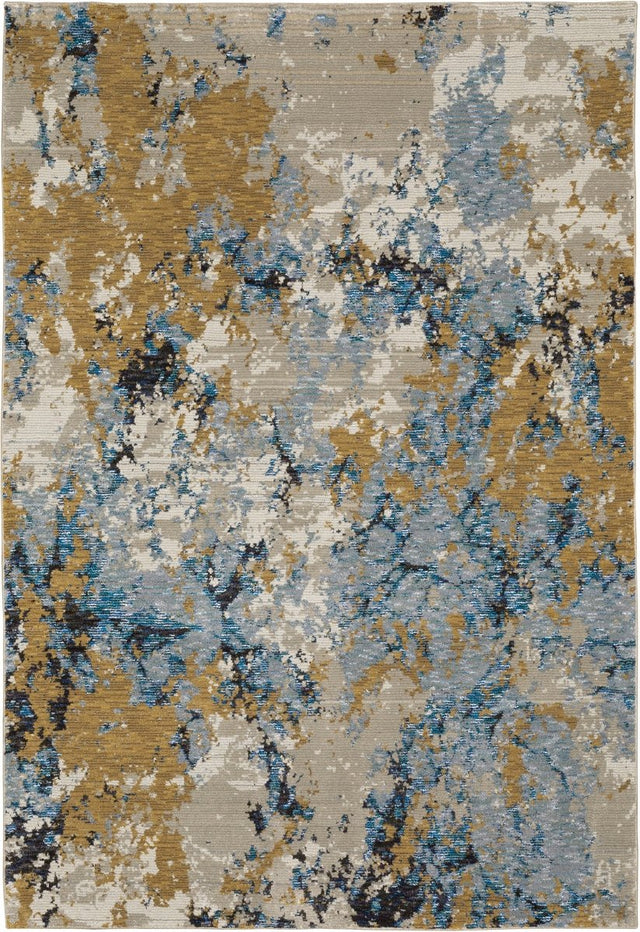 Oriental Weavers Sphinx Evolution 0980A Blue/ Gold Rugs.
