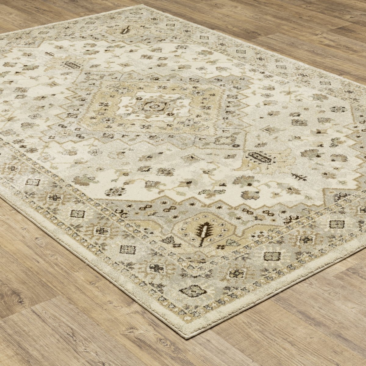 Oriental Weavers Sphinx Florence 4332X Beige/ Grey Rugs.