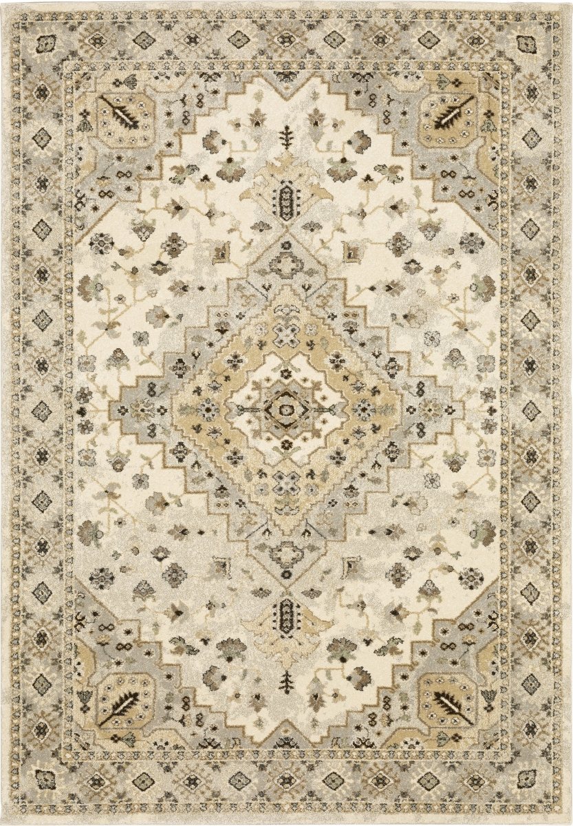 Oriental Weavers Sphinx Florence 4332X Beige/ Grey Rugs.