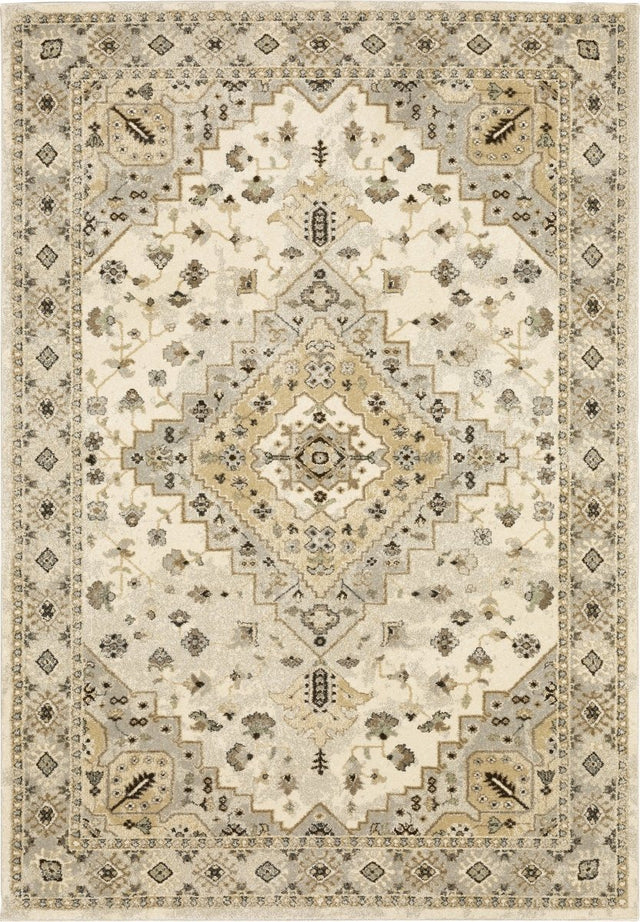 Oriental Weavers Sphinx Florence 4332X Beige/ Grey Rugs.