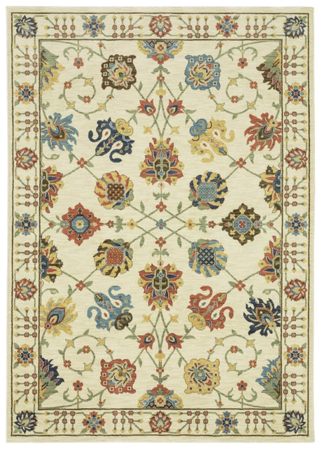 Oriental Weavers Sphinx Francesca Fr01G Ivory/ Multi Rug.