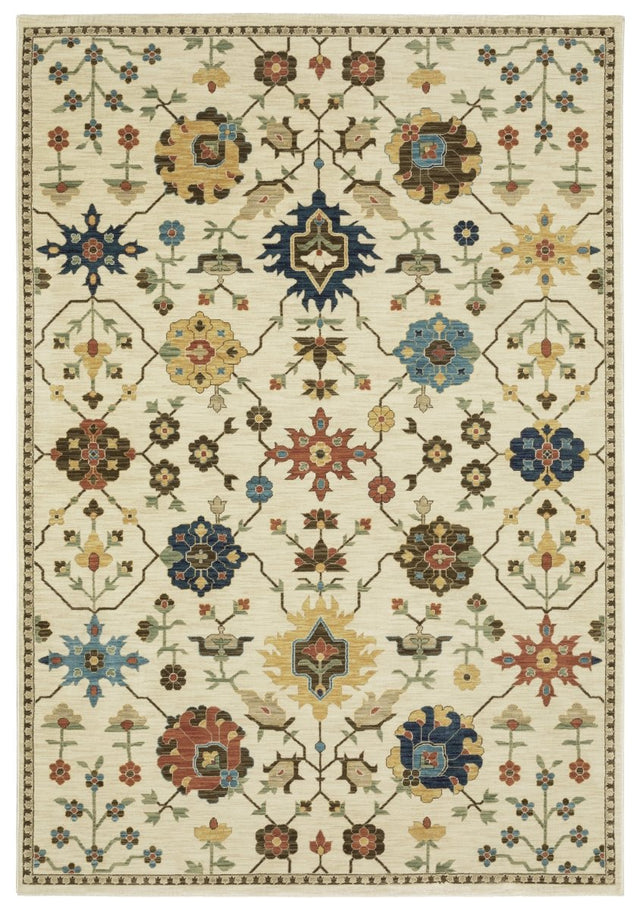Oriental Weavers Sphinx Francesca Fr02M Ivory/ Multi Rug.