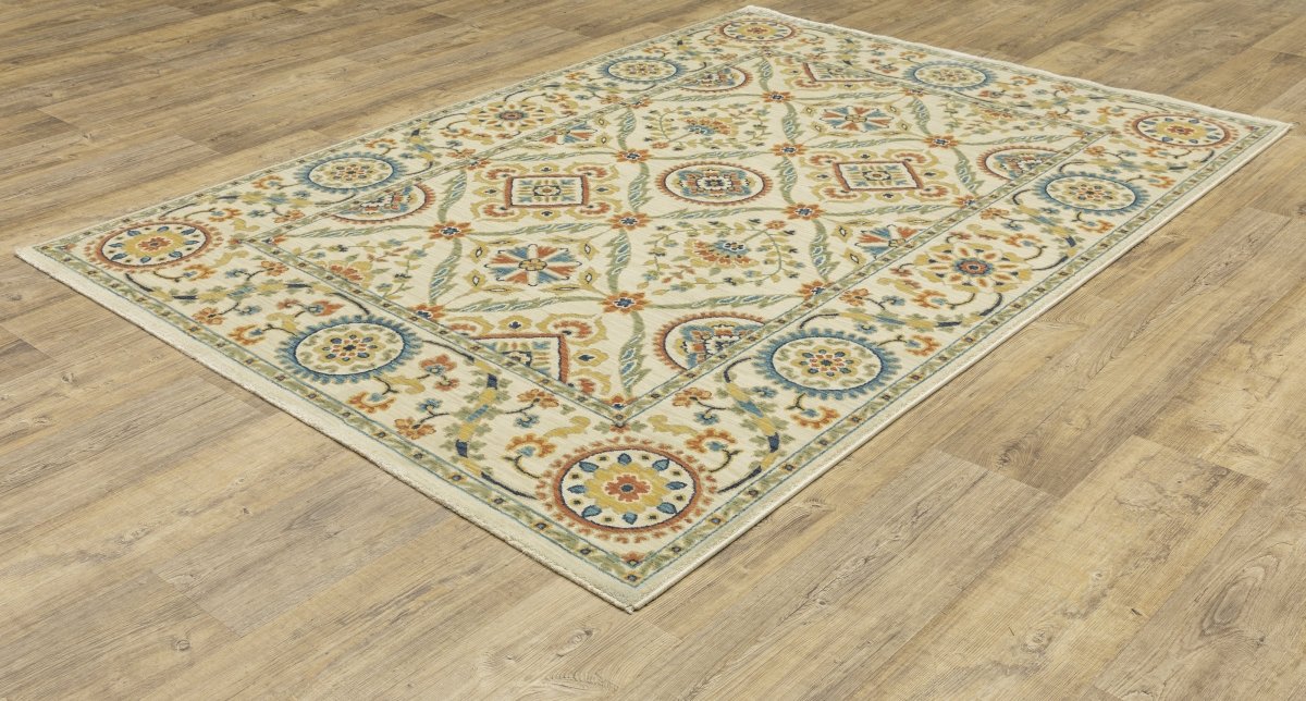 Oriental Weavers Sphinx Francesca Fr07A Ivory/ Multi Rug.