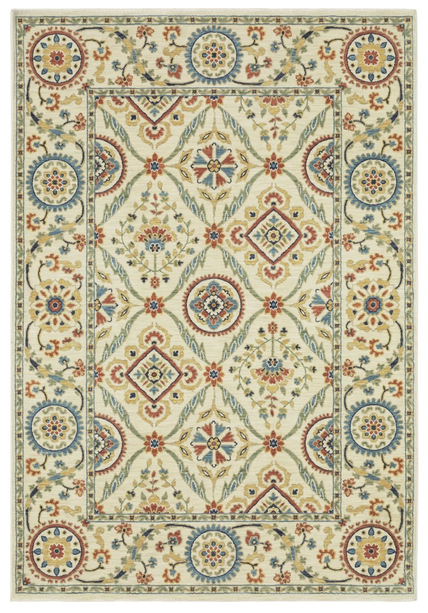 Oriental Weavers Sphinx Francesca Fr07A Ivory/ Multi Rug.