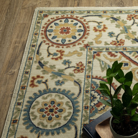 Oriental Weavers Sphinx Francesca Fr07A Ivory/ Multi Rug.