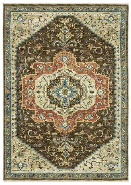 Oriental Weavers Sphinx Francesca Fr09M Brown/ Multi Rug.